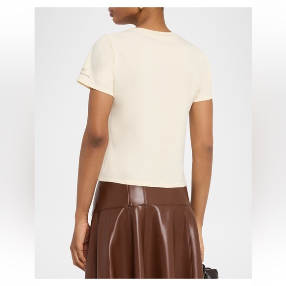 Cinq a Sept Cream T-Shirt - Picture 5 of 5
